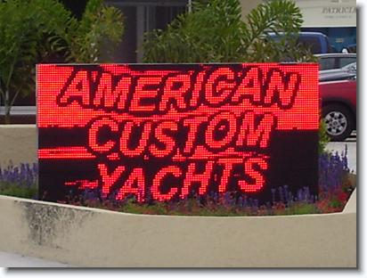 American Custom Yacht Red, 64 x 128 Matrix