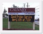 Calvary Baptist Church Amber, 32 x 128 matrix