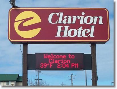 The Clarion Hotel & Conference Center Red, 24x80 matrix