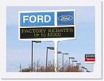 Outdoor LED Sign, Ford Dealership