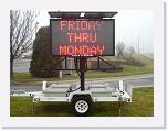 Solar Power LED Sign Rental Equipment